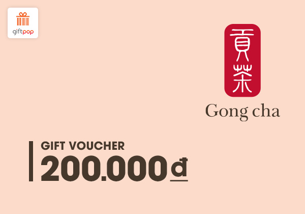Phiếu quà tặng Gong Cha 200K