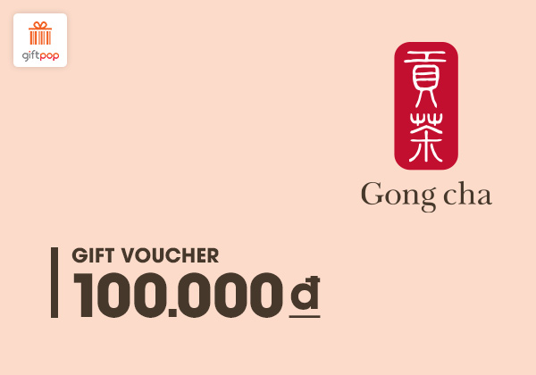 Phiếu quà tặng Gong Cha 100K