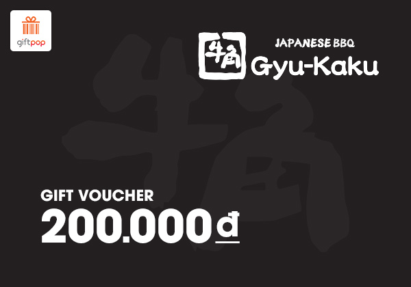 Phiếu quà tặng Gyu-Kaku 200K