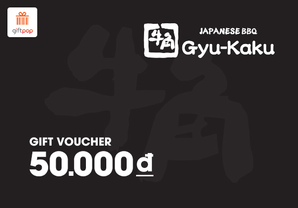 Phiếu quà tặng Gyu-Kaku 50K
