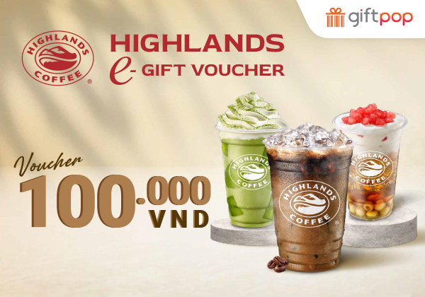 E-voucher Highlands Coffee 100K
