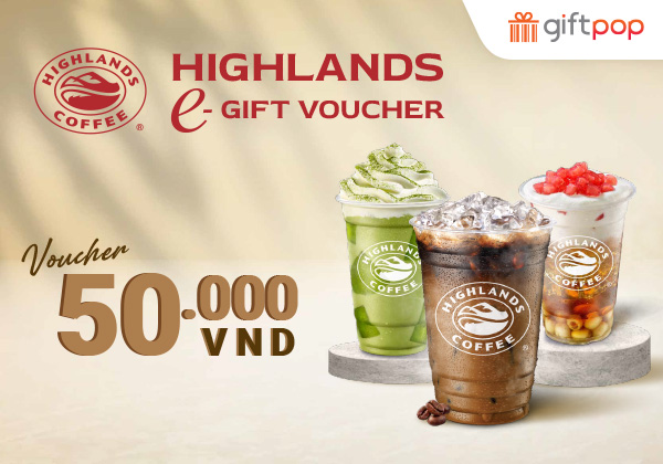 E-voucher Highlands Coffee 50K