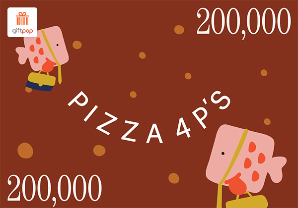 Phiếu quà tặng Pizza 4P's 200k