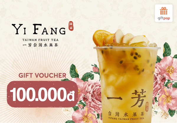 Phiếu quà tặng YiFang Tea 100K