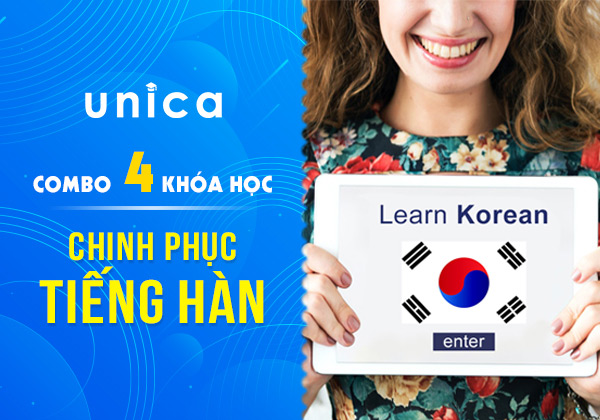 Unica - Combo 4 khóa học Chinh phục Tiếng Hàn